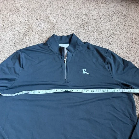 Johnnie-O Q-Zip Pullover Golf Shirt Sweatshirt Xl Black Quarter Zip - Picture 5 of 6